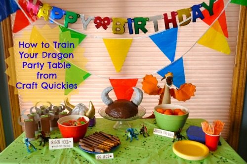Check out this cute How to Train Your Dragon Birthday Party from Craft Quickies!