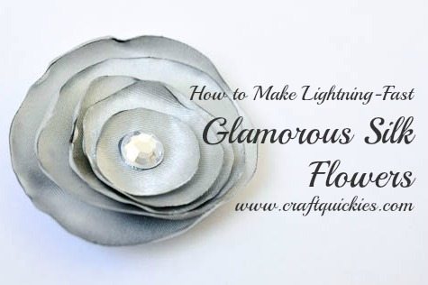 Silver Silk Flowers from Craft Quickies-12