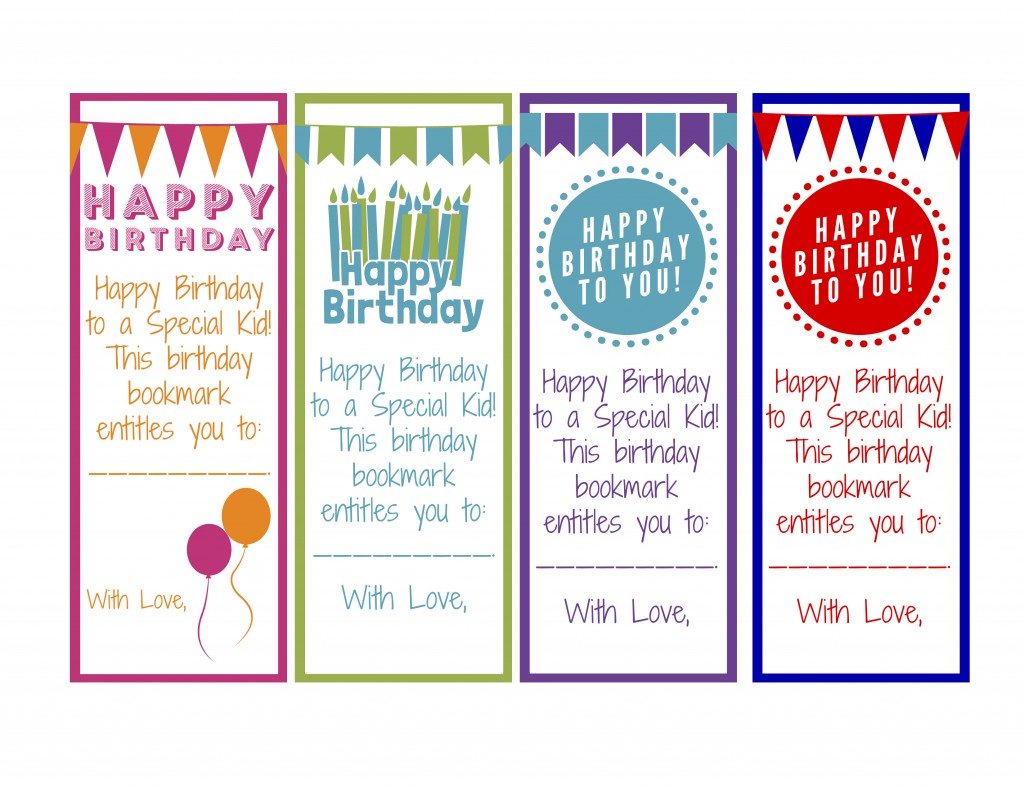 Happy Birthday Bookmarks!