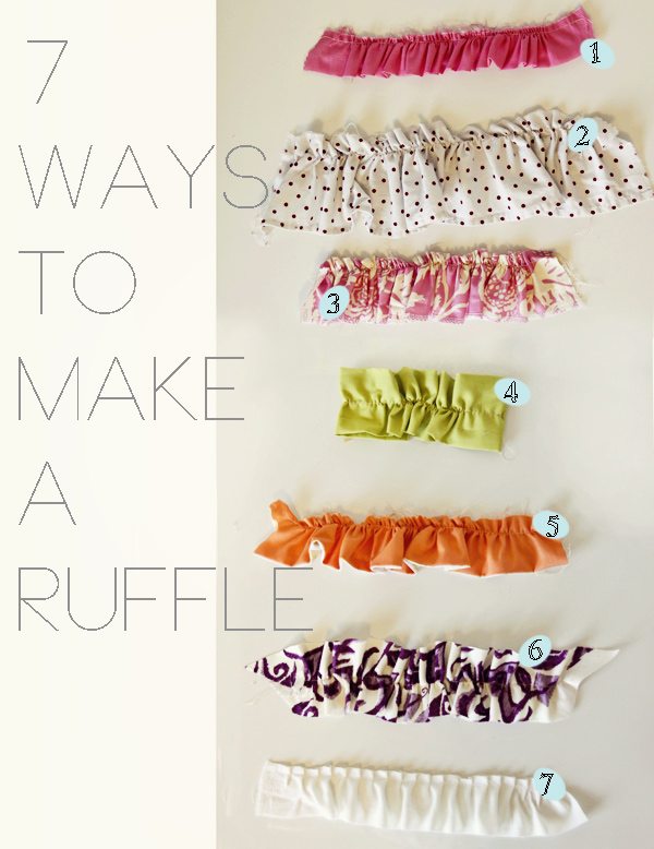 How To Sew Ruffles