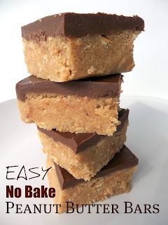 No bake peanut butter and chocolate bars