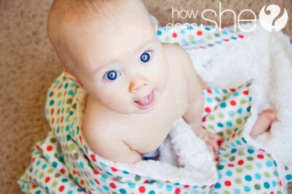 Cotton Print and Minky Blanket