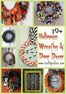 30+ fabulous Halloween wreath and door decor ideas!