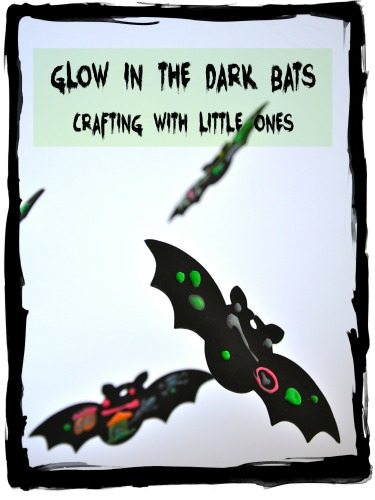 Glow in the Dark Bats Kid Craft