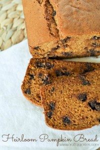 Heirloom Pumpkin Bread Recipe from Craft Quickies. Seriously AMAZING! Every time I make it someone asks for the recipe!