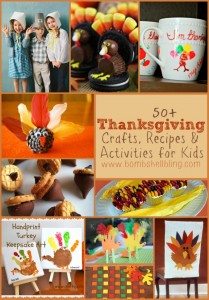 50+ Thanksgiving Crafts, Recipes, & Activities for Kids from Bombshell Bling