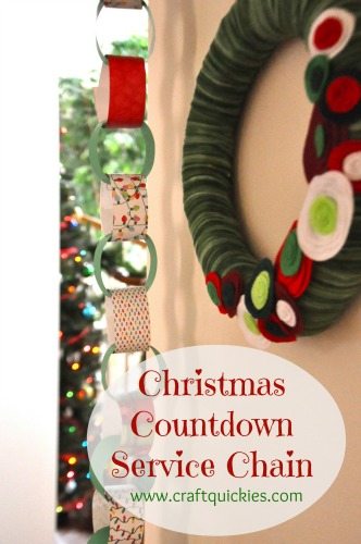 Christmas Countdown Service Chain from Craft Quickies