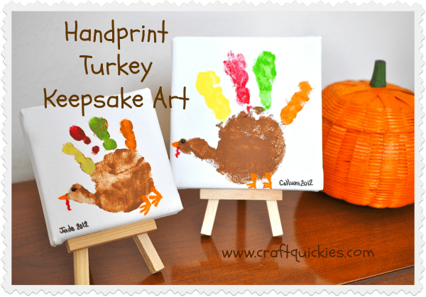 Turkey Handprint Keepsake Art