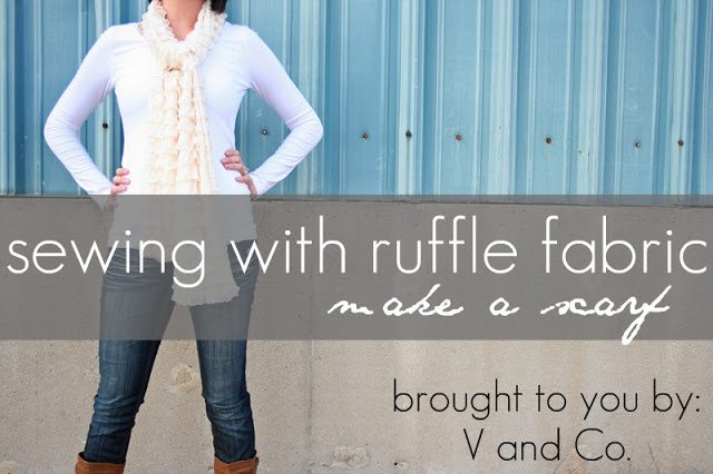 Ruffled Fabric Scarf