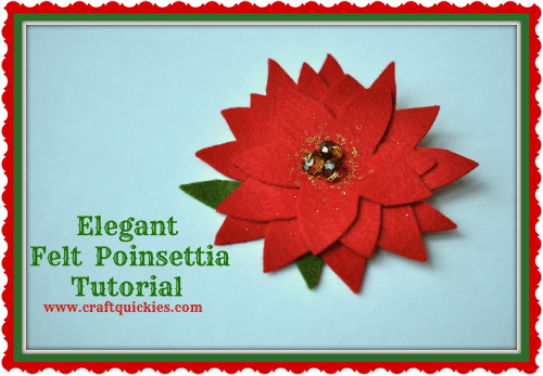 Elegant Felt Poinsettia Tutorial