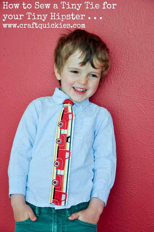 How To Make A Skinny Tie For Your Tiny Hipster