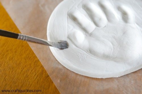 Pottery Barn Holiday Handprint Ornament glue