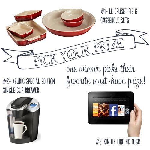 Pick Your Prize Holiday Giveaway!