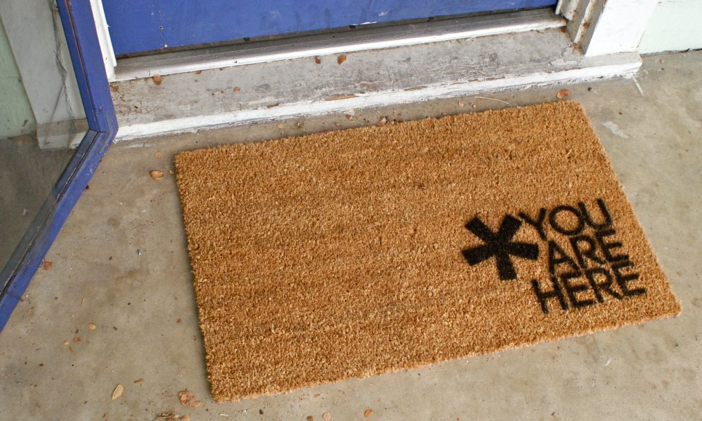 Simple Customized Welcome Mat