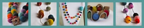 Felt Necklaces from Bombshell Bling Jewelry