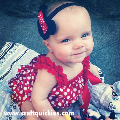 Such a sweet Minnie Mouse Headband from Craft Quickies