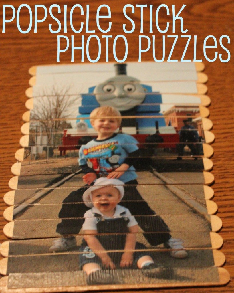 Popsicle Stick Photo Puzzles