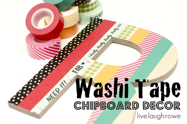 Washi Tape Chipboard Decor