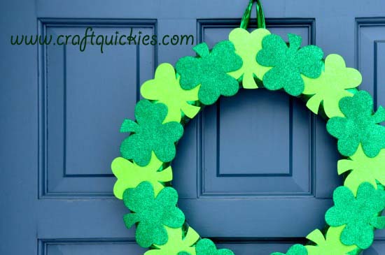 Lucky Clover Wreath from Craft Quickies 2 copy