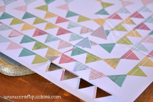 Dear Lizzy - Hope Springs Frame from Craft Quickies - Flag Banner