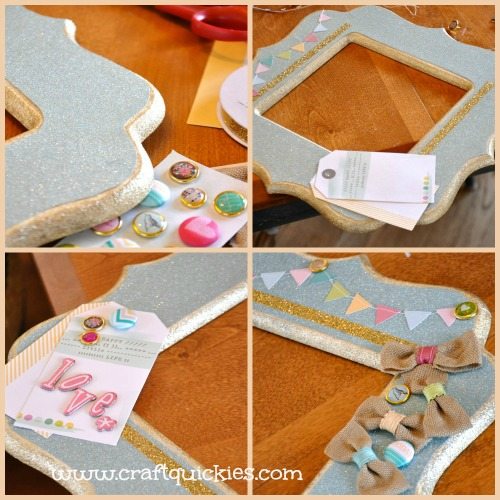 Dear Lizzy - Hope Springs Frame from Craft Quickies - Process