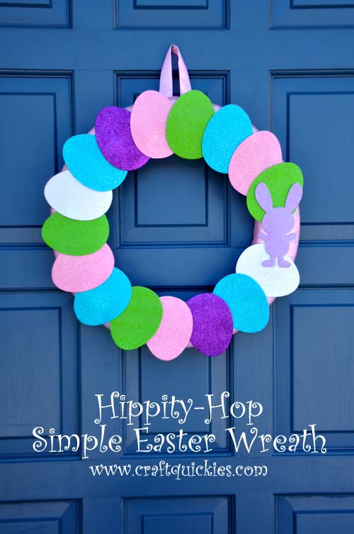 Hippity Hop Simple Easter Wreath
