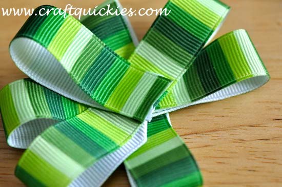Lucky Charm Hair Bow from Craft Quickies 3
