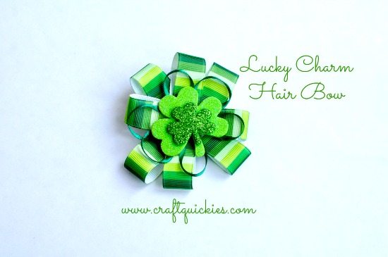 Lucky Charm Hair Bow from Craft Quickies