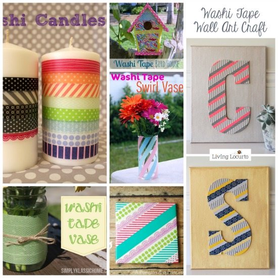 Love Washi tape? Get more than 30 great ideas for using the beloved tape. These ideas are unique and simple for crafting and more!