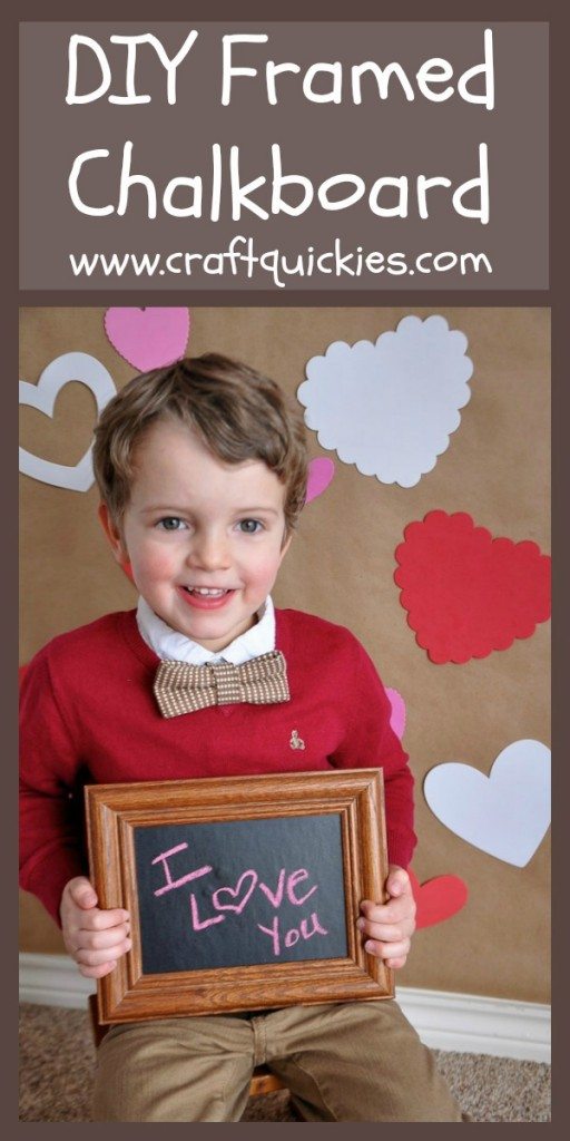 Turn ANY frame into a chalkboard in less than 5 minutes! What a great photo prop!