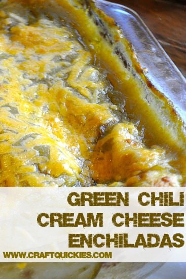 I love this easy Green Chili Cream Cheese Enchiladas Recipe! It is simple and comes together quickly, but it tastes decadent and impressive!