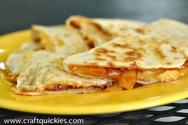 Pineapple BBQ Quesadillas are a delicious, lightning-fast dinner option!