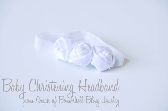Baby Christening Headband from Craft Quickies