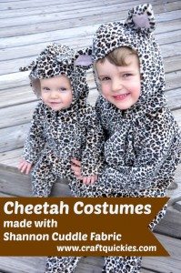 These costumes made with Cuddle fabric are PERFECT for play or for chilly trick-or-treating!