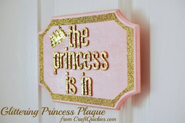 I love this sweet "The Princess Is In" sign