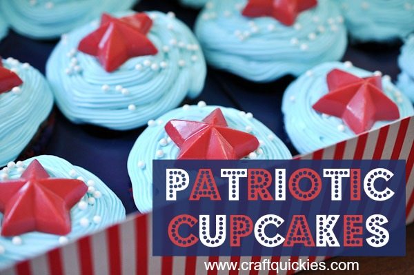 Love these darling but simple patriotic cupcakes!