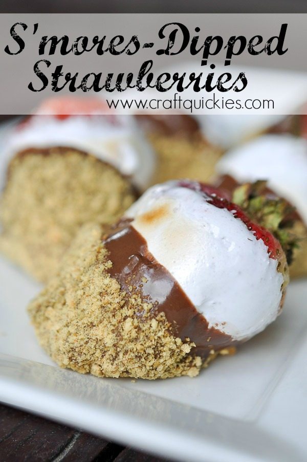 Holy moly! S'MORES DIPPED STRAWBERRIES! YUM!!