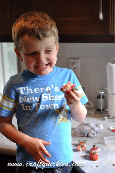 Holy moly! S'MORES DIPPED STRAWBERRIES! YUM!!