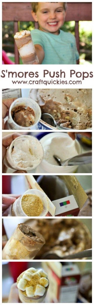 S'mores Push Pops are a perfect summer treat for kiddos that are easy to put together! I am shocked by how tasty marshmallow fluff is frozen!