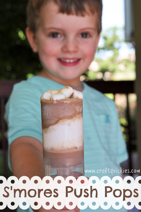 S'mores Push Pops are a perfect summer treat for kiddos that are easy to put together! I am shocked by how tasty marshmallow fluff is frozen!