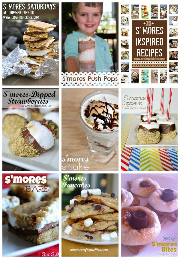 S'mores Saturdays Collage for National S'mores Day