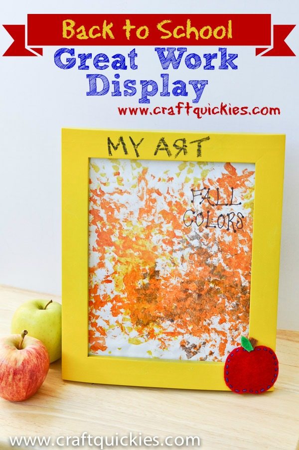 Display Super Schoolwork with a Chalkboard Frame