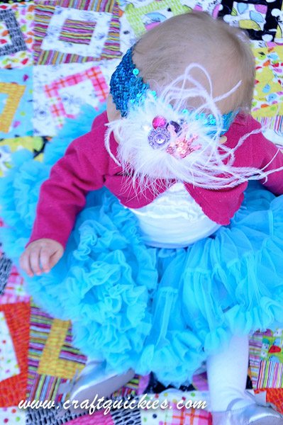 This darling feathered princess headband tutorial is the simplest and cutest headband you will ever make for your little princess!