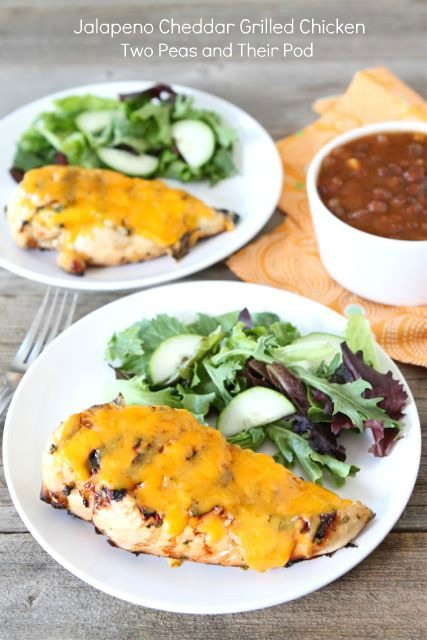 grilling Jalapeno-Cheddar-Grilled-Chicken on plate