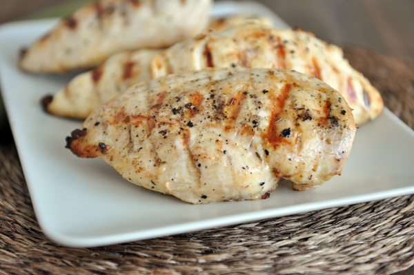 grilling grilled island chicken on plate