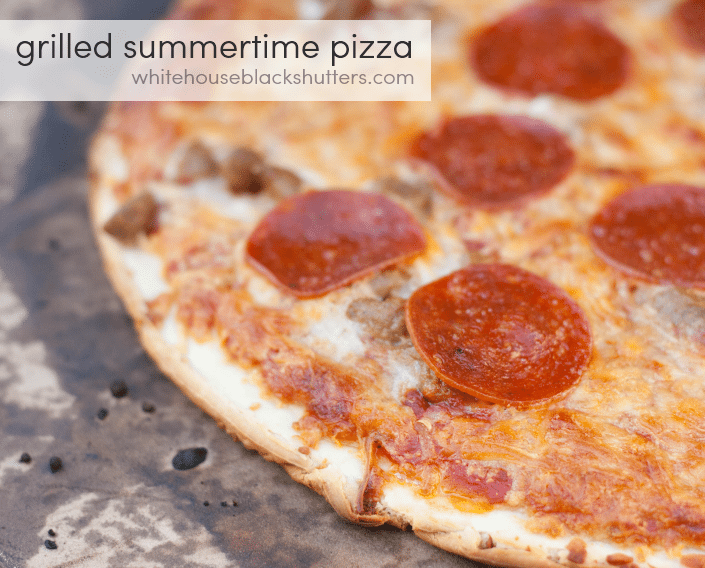 grilled pizza