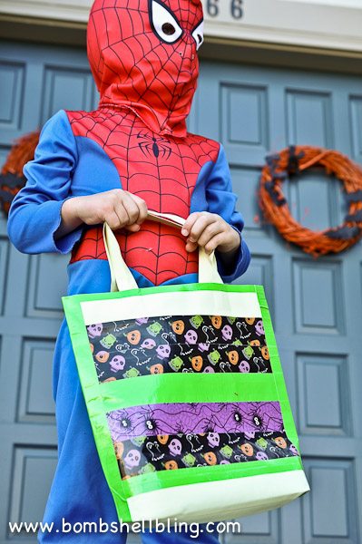 Duck Tape Trick or Treat Bag-19