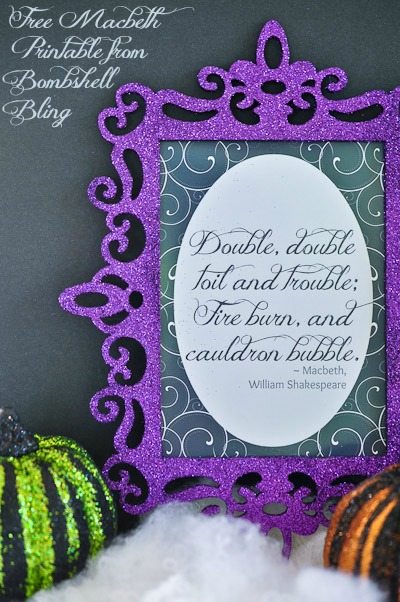 Free Macbeth Printable from Bombshell Bling