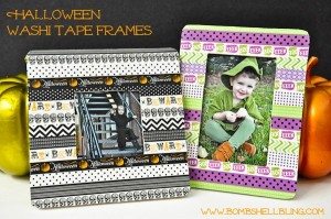 I love this Halloween washi!! These frames are so cute but look so simple to make!