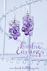 I love these ombre earrings from Bombshell Bling! Learn to make them using this tutorial!